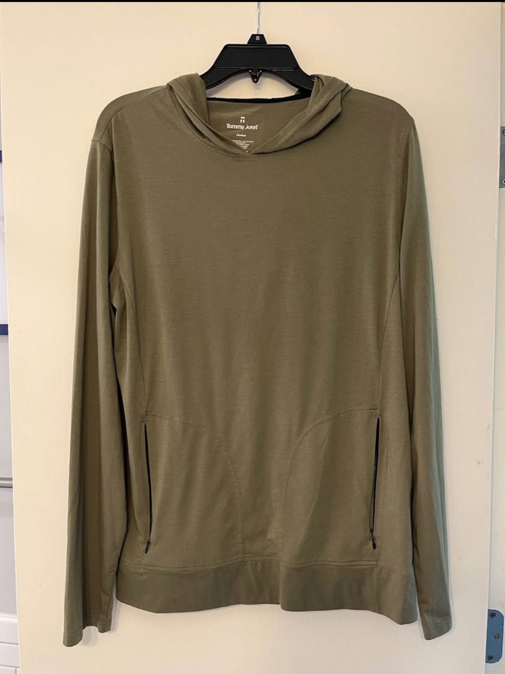 Tommy John Olive Green Lightweight Lounge Hoodie sz Medium